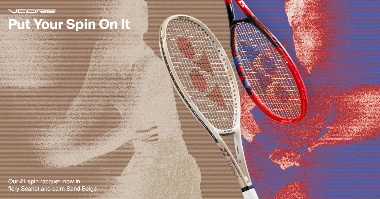 ヨネックスNo.1スピンラケットVCOREから新デザイン「サンドベージュ