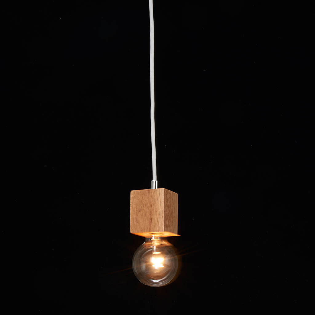 ウッドヌードダクトペンダントライトスクエア ナチュラル｜YAZAWA