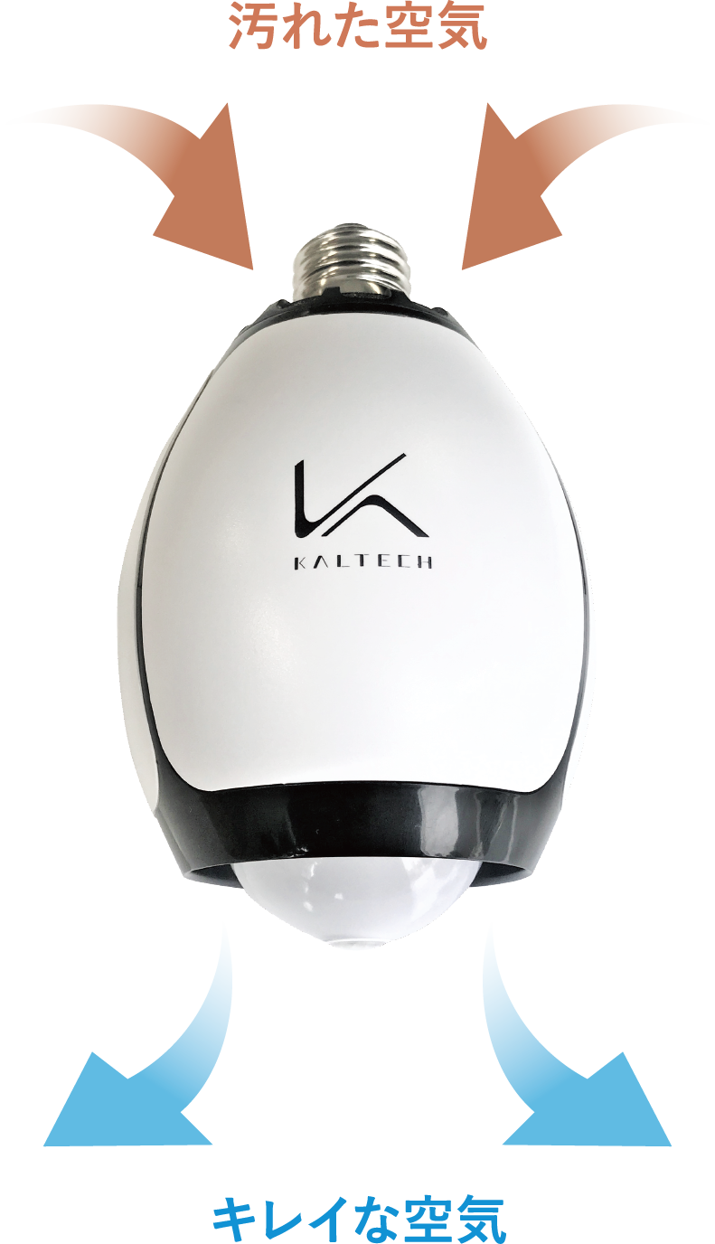 カルテック 光触媒 除菌・脱臭LED電球(電球色)【※補助金申請対象商品