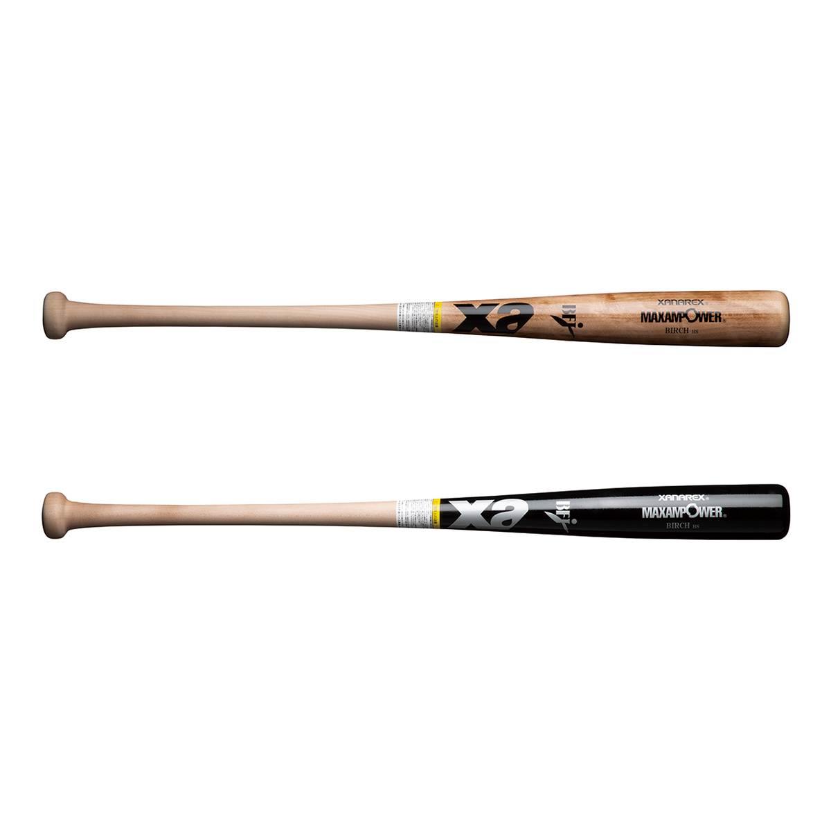 硬式木製バット（北米バーチ/先端くり抜きタイプ）BFJマーク付