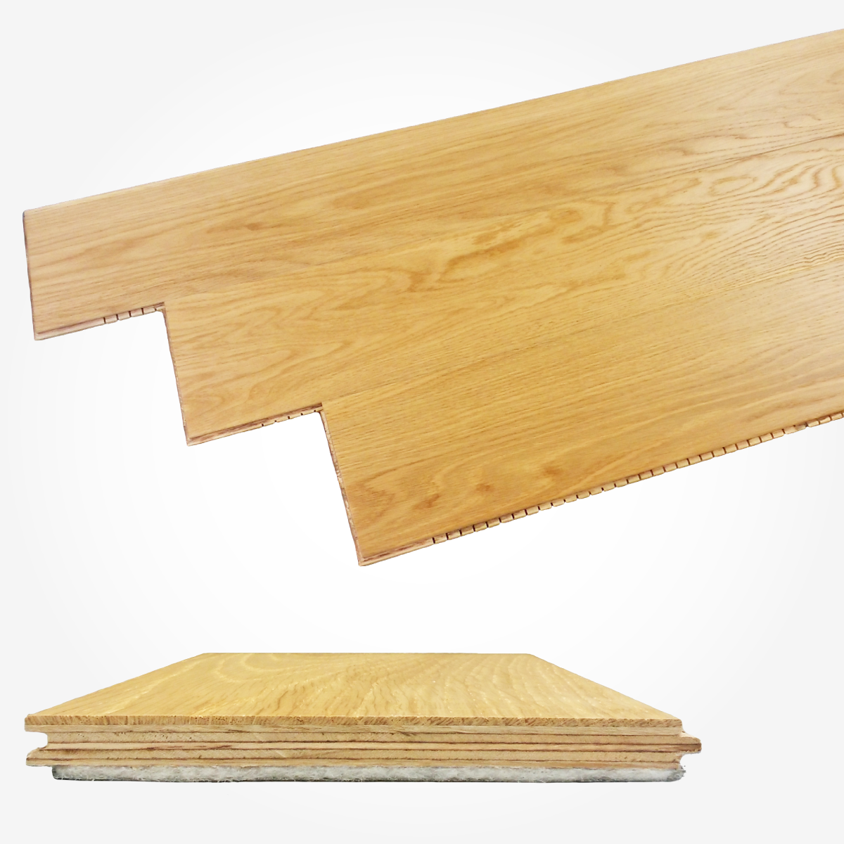 複合フローリング 遮音(L45) プレミアム 直張り オークP ブラッシュ