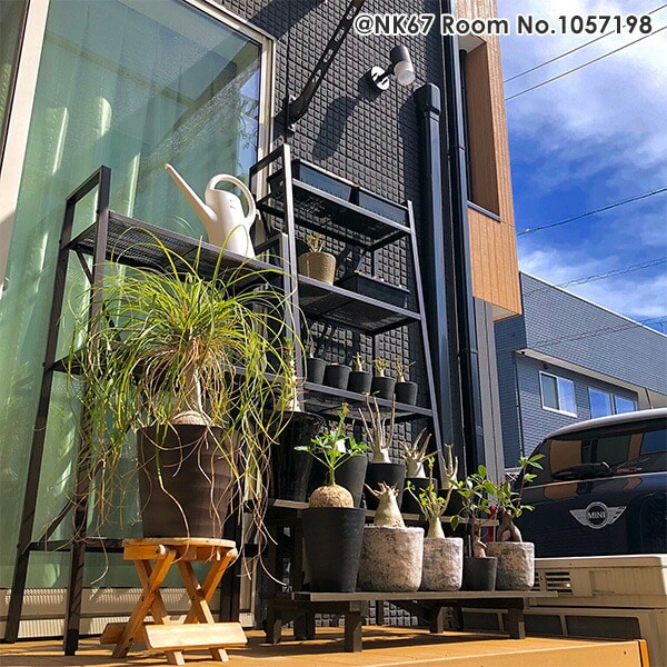 ガーデンラック プランタースタンド 3段 幅60cm HBR-3/BBR-3 | 山善