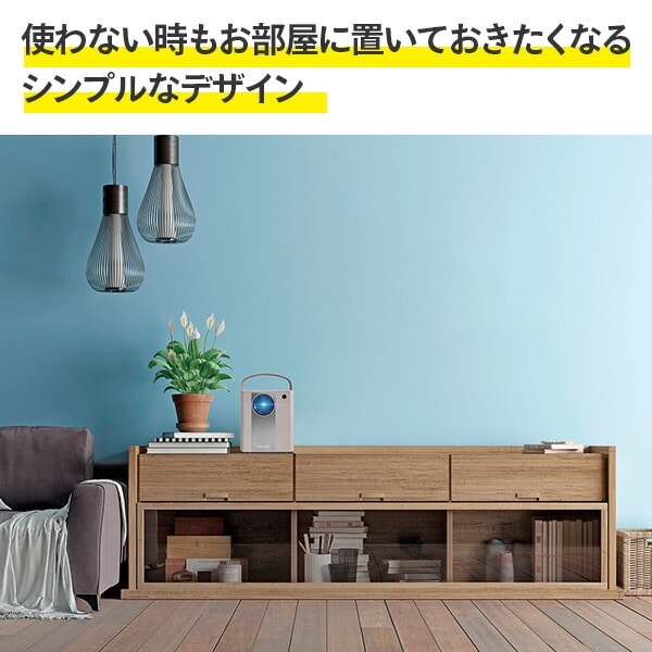 LED小型ホームプロジェクター スピーカー内蔵 リモコン付 RA-PB400