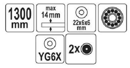 ▷ Пристрій для різання плитки 1300мм YATO YT-37016 Yato, купити в