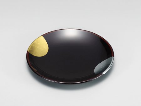 日月 溜 銘々皿 | 大本山永平寺御用達 吉田屋漆器