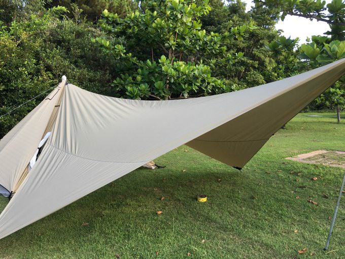 タトンカタープ3TC 初張り！影が広くて快適なタープですよ！ | Yosocam
