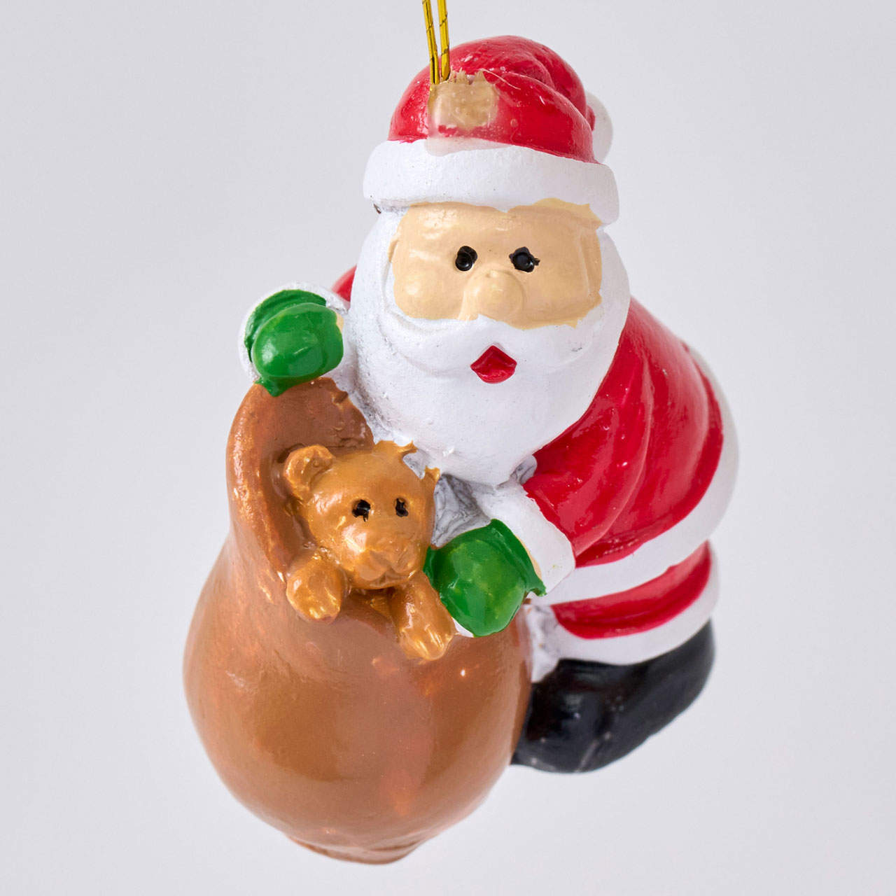 クリスマスサンタのミニオーナメント 8コ入 デコレーション素材