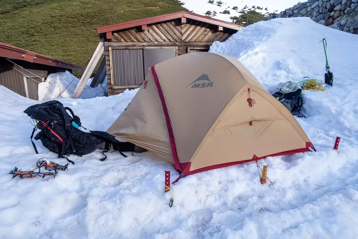 北アルプス オートルートでのテント泊『MSRハバハバシールド2』を