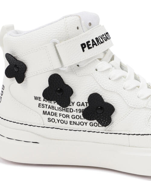 PEARLY GATES（パーリーゲイツ） シューズ 「PEARLY GATES」ロゴ×花柄