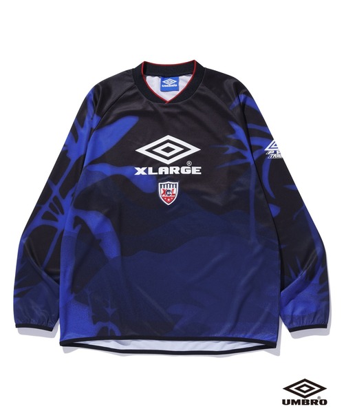 umbro（アンブロ） tシャツ XLARGE×UMBRO L/S SOCCER JERSEY メンズ
