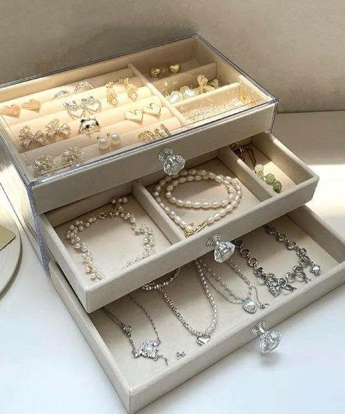 収納 ジュエリー3段ケース : ZOZOTOWN Yahoo!店 - 通販 - Yahoo