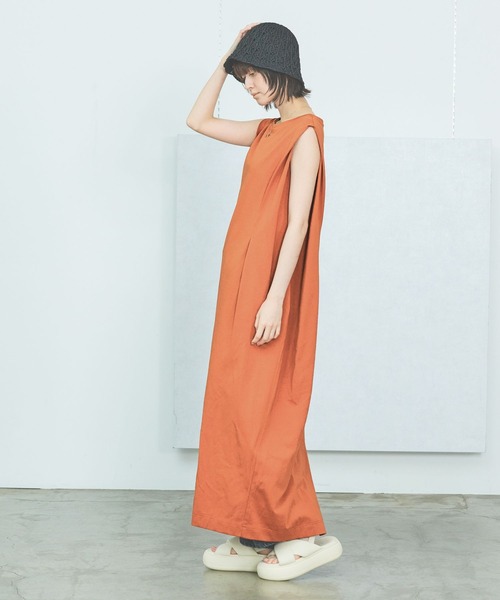 LAKOLE（ラコレ） ワンピース 「接触冷感」ウェストタックカット