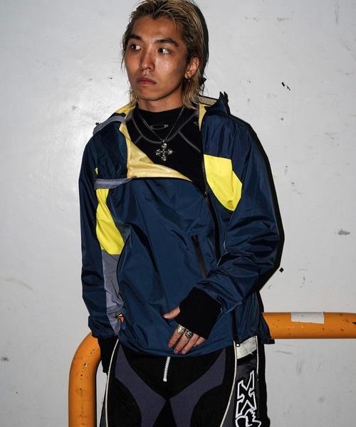 narifuri（ナリフリ） ナイロンジャケット プルブレーカー メンズ