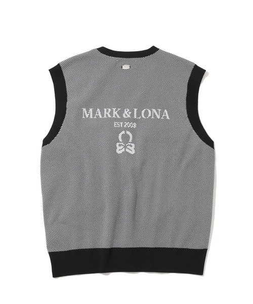 MARK&LONA（マークアンドロナ） ベスト ジレ Gauge Camouflage Knit