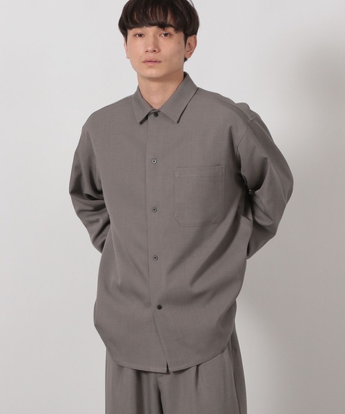 LAKOLE（ラコレ） シャツ 「セットアップ可」シックPEシャツ長袖