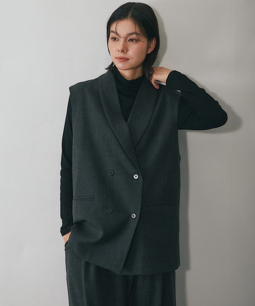 SMILE ORCHID（スマイルオーキッド） セットアップ ベルト付きジレ