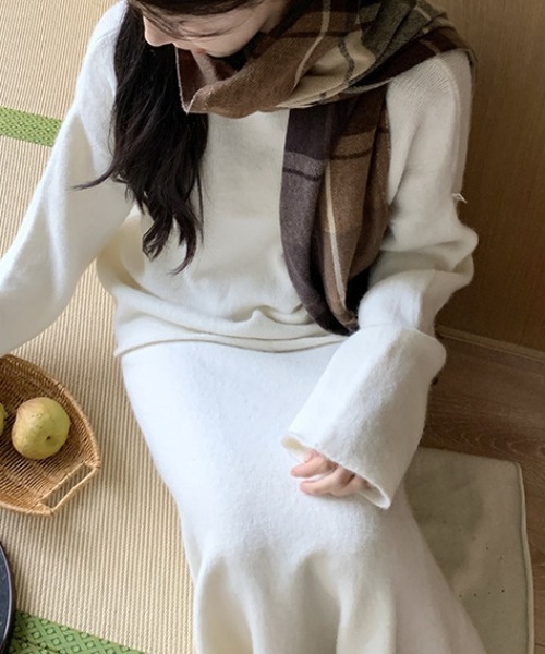 deux amour セットアップ クルーネックニットプルオーバー＋ロング