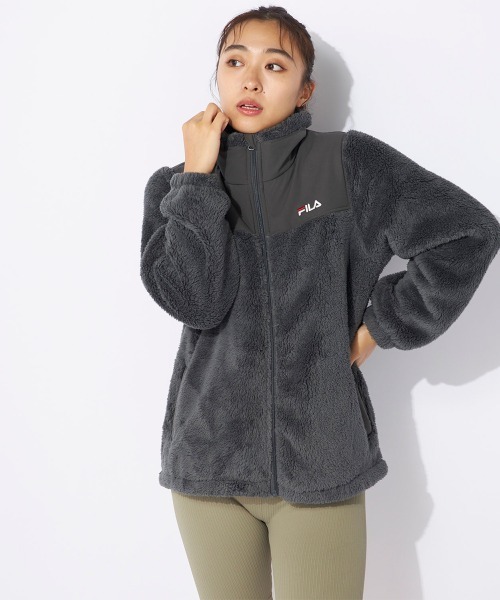 FILA（フィラ） モコモコトラックジャケット レディース : ZOZOTOWN