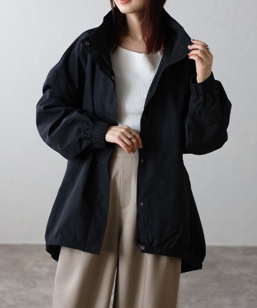 Fizz（フィズ） ブルゾン ジャンバー ゆったりスタンドカラーブルゾン