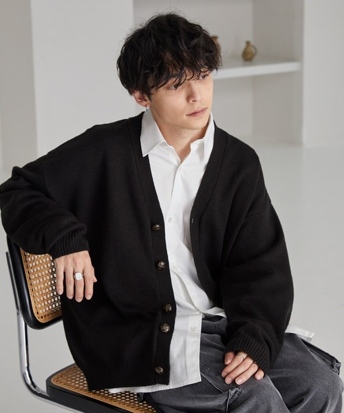 MONO-MART（モノマート） カーディガン ボリュームニットルーズ