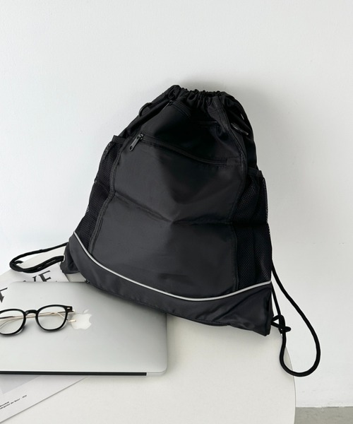 CLEA デイバック リュック メッシュ袋付き 2WAY ナップザック/リュック