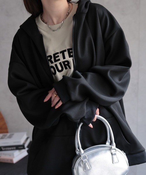 CREARE -LINO- パーカー 「ユニセックス商品」ダブルジップフーディー