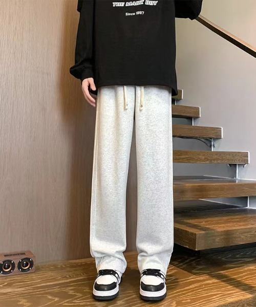 link lot スウェットパンツ ジャージ サイドプリーツライン スウェット