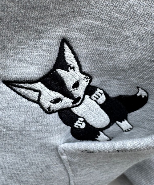 T-MAC OUTING トレーナー スウェット T-MAC キツネのぞき刺繍 オーバー