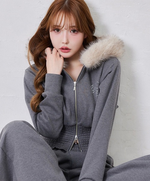 one after another NICE CLAUP パーカー セットアップ対応可/ファー