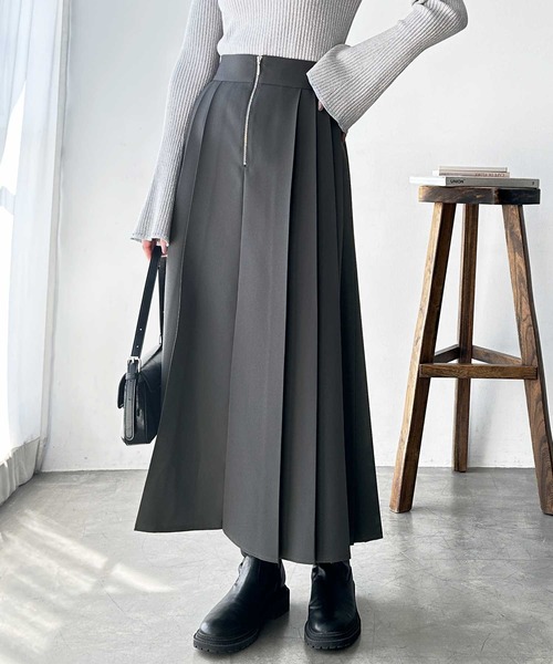 GeeRA（ジーラ） スカート 「S-XLサイズ展開」フロントファスナーハイ