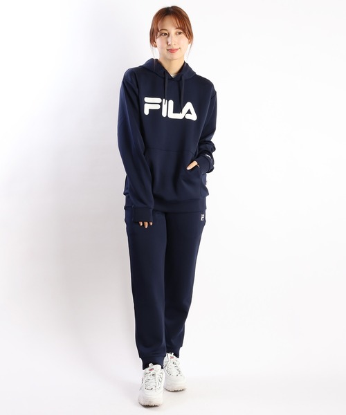 FILA（フィラ） セットアップ とろみポンチ プルオーバーパーカー