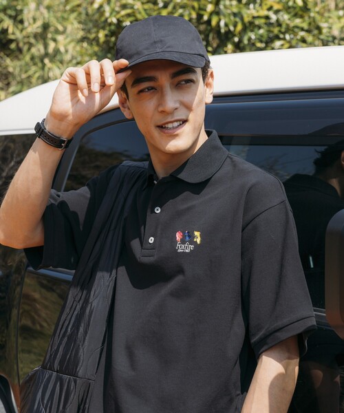 Foxfire（フォックスファイヤー） ポロシャツ 別注 刺繍ロゴ 鹿の子