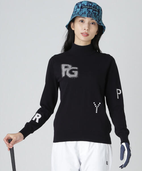 PEARLY GATES（パーリーゲイツ） tシャツ 12G部分ジャガードカシミヤ