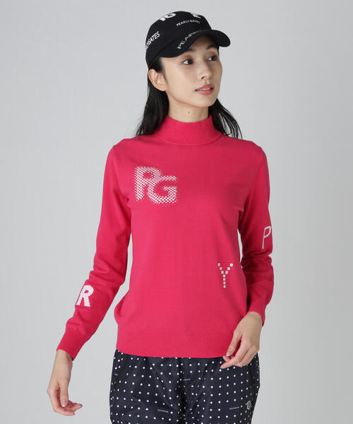 PEARLY GATES（パーリーゲイツ） tシャツ 12G部分ジャガードカシミヤ