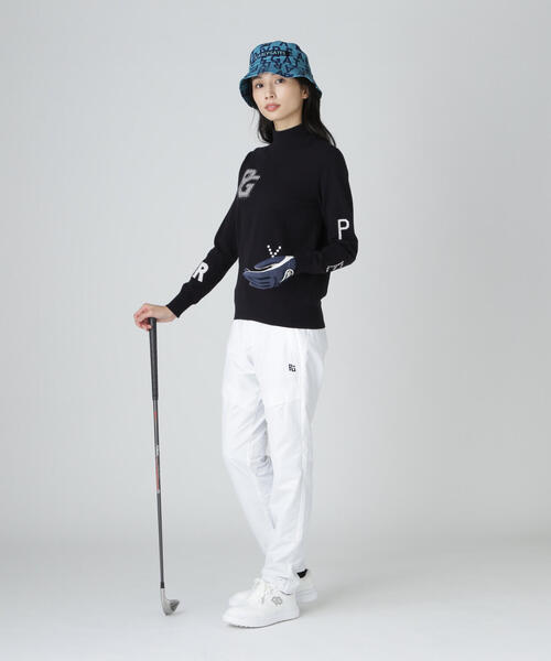 PEARLY GATES（パーリーゲイツ） tシャツ 12G部分ジャガードカシミヤ