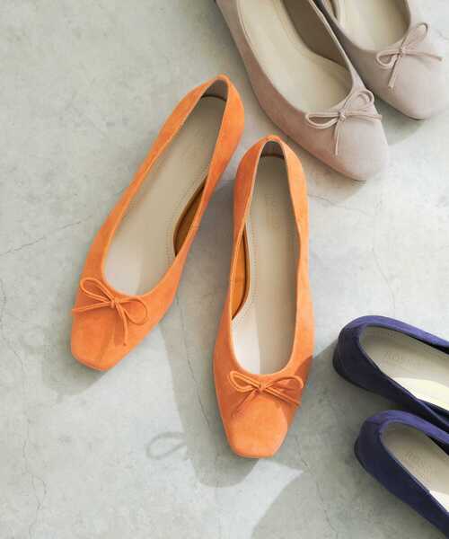 バレエシューズ パンプス シープスエードバレエシューズ : ZOZOTOWN