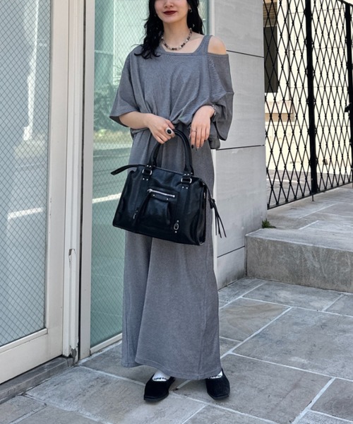 JEANASIS（ジーナシス） ワンピース ハイショクリブカットバルーン