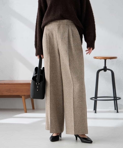 a.v.v（アー・ヴェ・ヴェ） パンツ 「マシンウォッシャブル/雑誌InRed