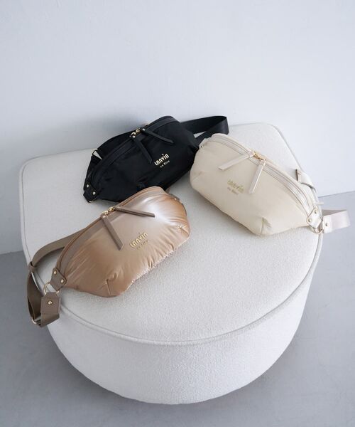 LANVIN en Bleu ウエストポーチ ウエストバッグ パデッドボディバッグ