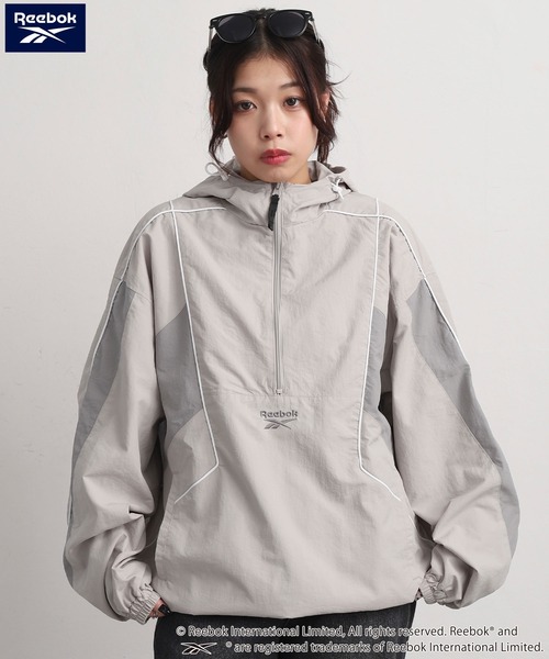 Reebok（リーボック） ブルゾン ジャンバー パイピング ライン入り