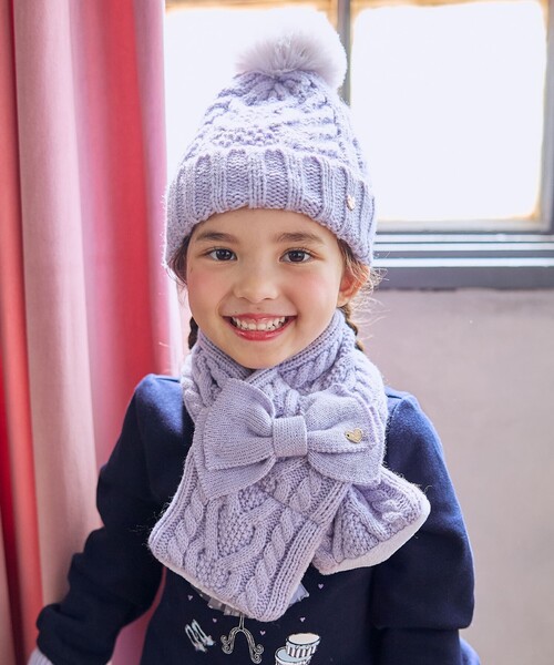ANY（エニィ） マフラー ケーブルニットマフラー キッズ 子供 女の子
