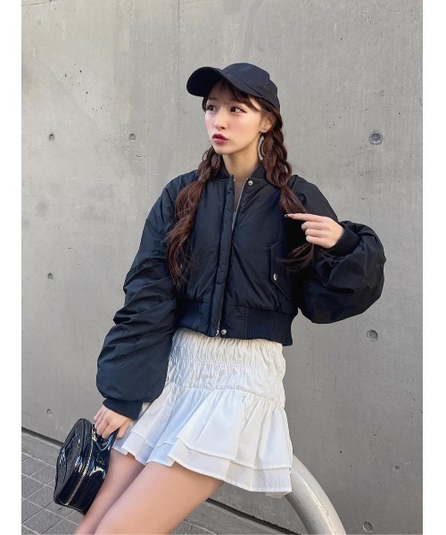 Darich（ダーリッチ） スカート シャーリングフリルミニスカート