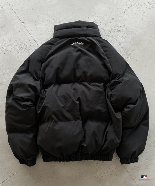 Perushu ブルゾン アウター × MLB コラボ中綿スタンドネックブルゾン