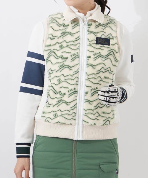 FILA GOLF ワンピース ボアベスト+中綿スカート セットアップ