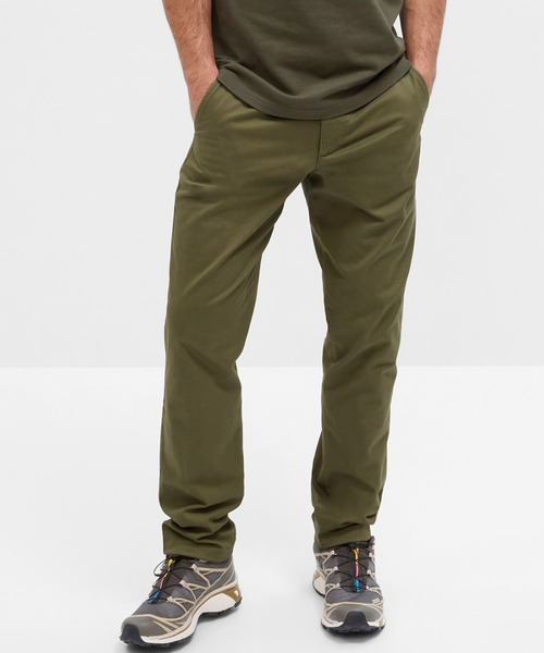 カーキ スリムフィットパンツ サイクリスト向け GAP（ギャップ