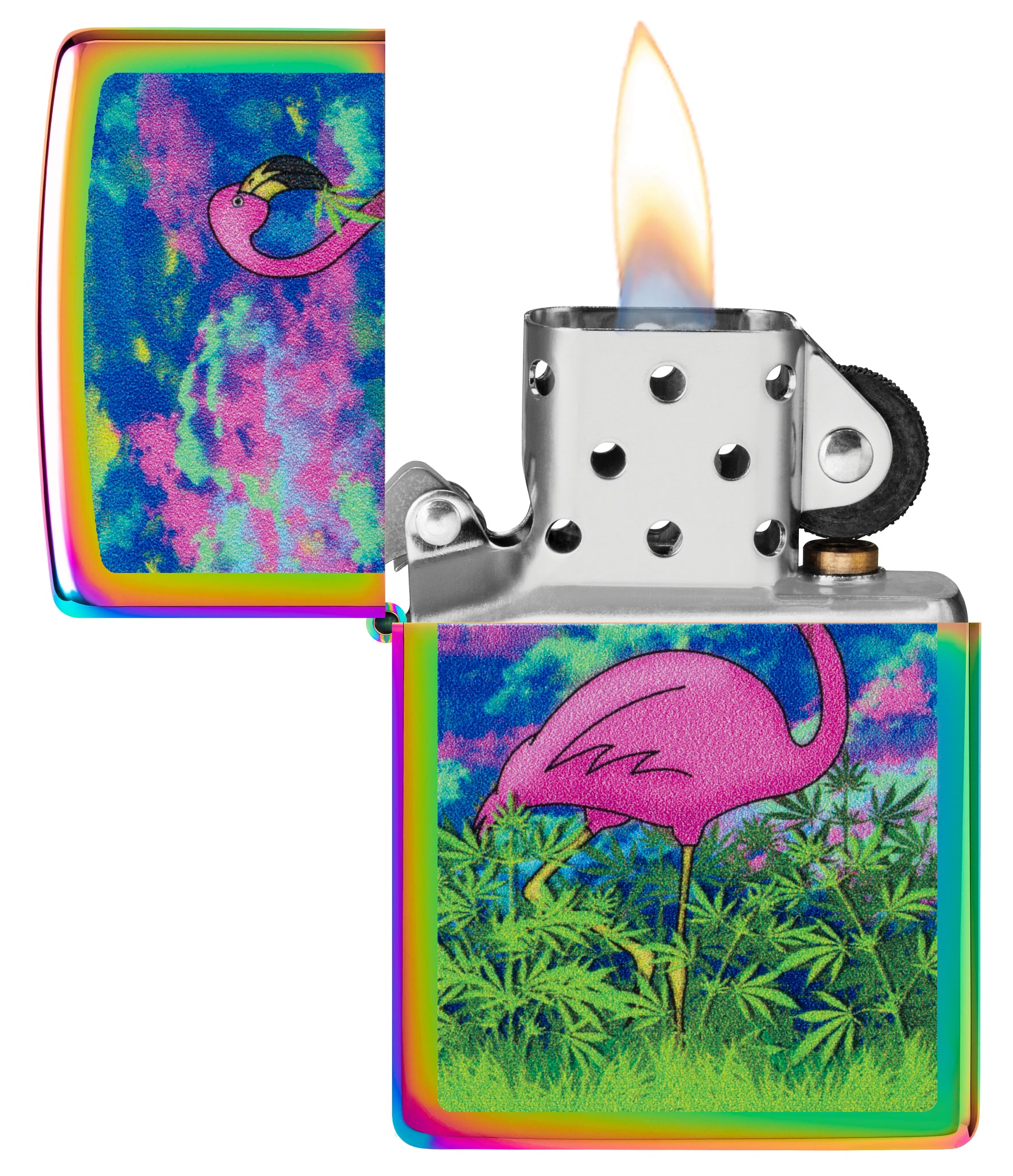 Zippo Flamingo Fields Design Multi Color Windproof Lighter – Zippo USA