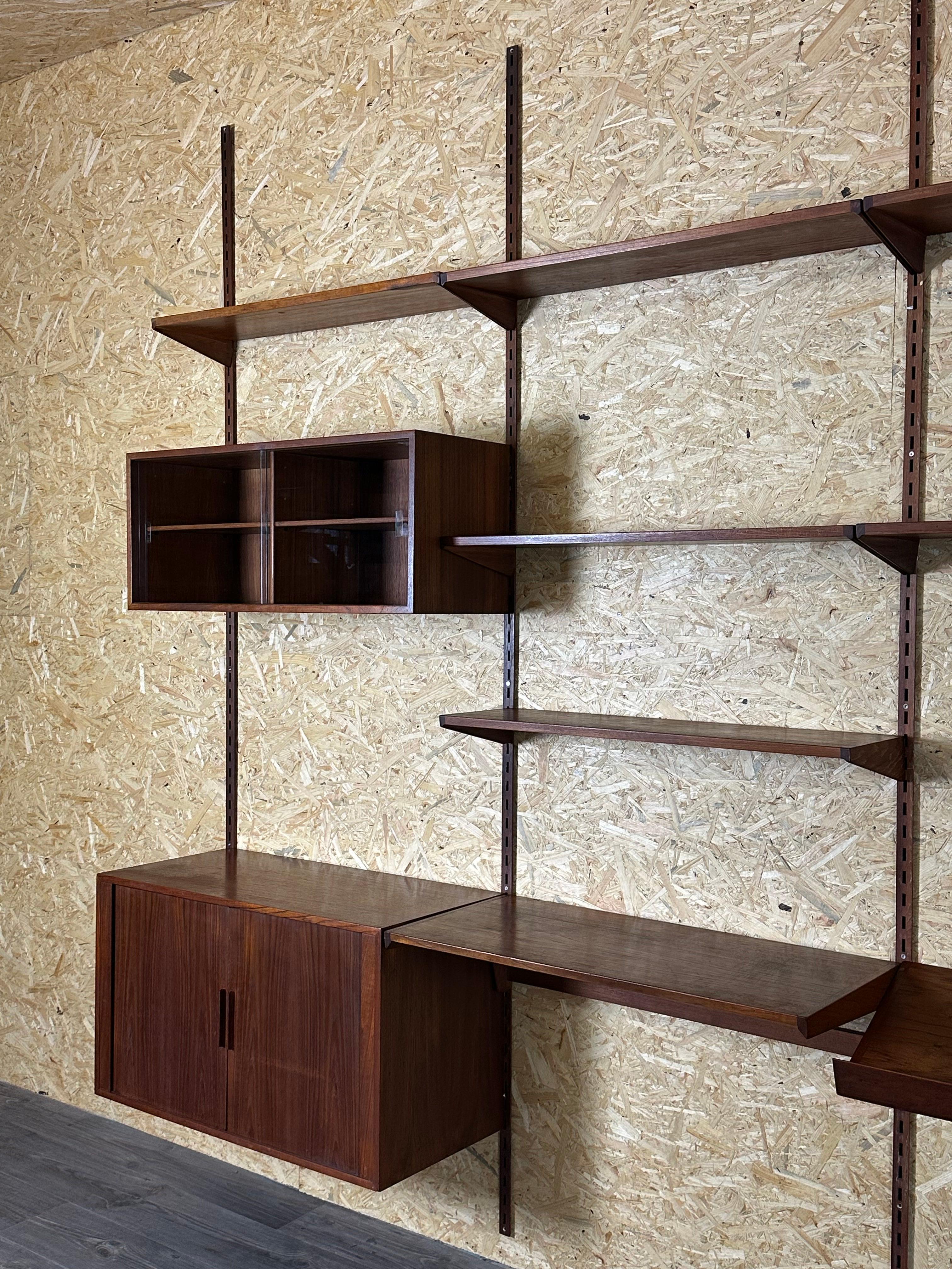 60s 70s teak wall shelf Wall Unit Kai Kristiansen for FM Møbler