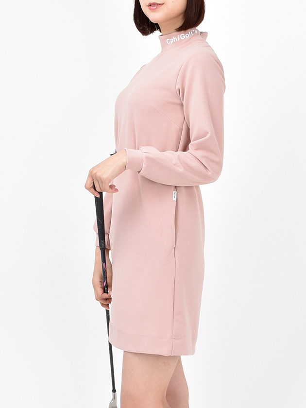 キャプテンズヘルムゴルフ モックネック長袖ワンピース CHG24-SS-WT03