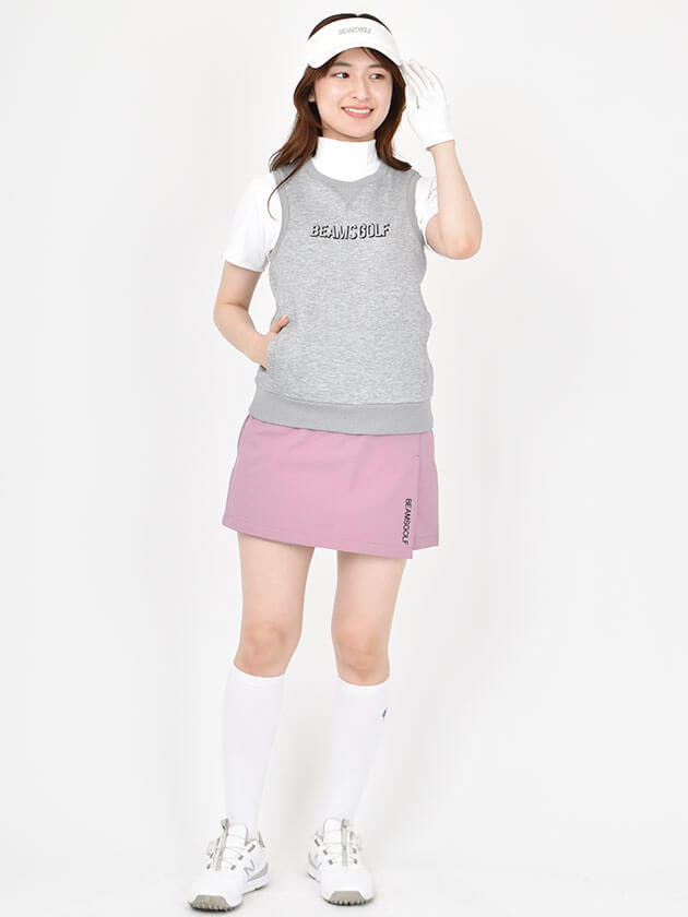 ビームスゴルフ 【定番】ハイソックス 81-43-0115-629（ホワイト