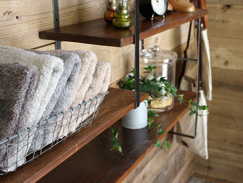 アイアン ウォールシェルフサポート L | 家具・インテリア a.depeche